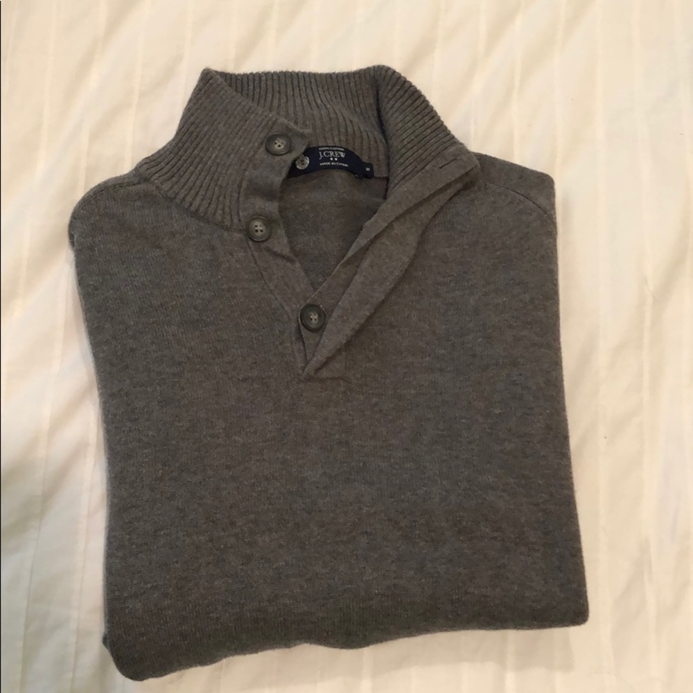 Jcrew 1/4 cardigan sweater